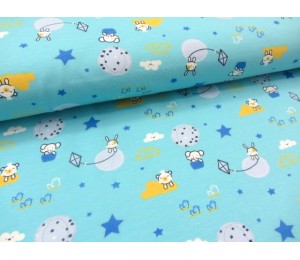 Jersey - Wolkenland Baby türkis